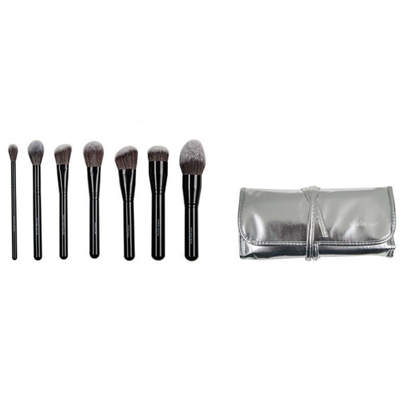 Set Brochas Maquillaje Premium (x7 Piezas) + Estuche A245-7b