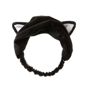 Diadema Negra para Skincare Black Cat Headband