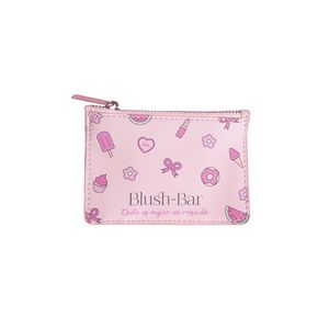 Mini Billetera/Llavero Blush-Bar Todo Es Mejor En Rosado